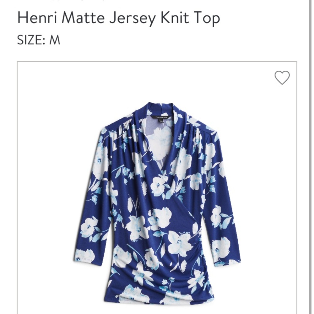 41 Hawthorn Henri Matte Jersey Knit Top